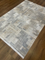 ORDİN BEJ GRİ BAMBU SALON HALISI