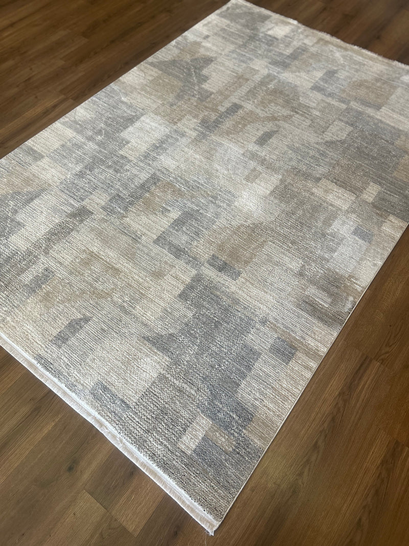 ORDİN BEJ GRİ BAMBU SALON HALISI