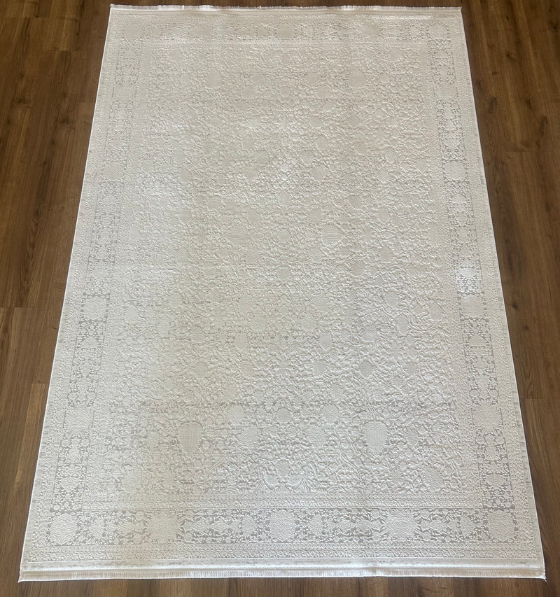 ORDİN 02 KREM  GRİ BAMBU SALON HALISI