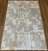 ORDİN GRİ  KREM  BAMBU SALON HALISI