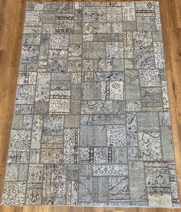PATCHWORK GRİ EL HALISI