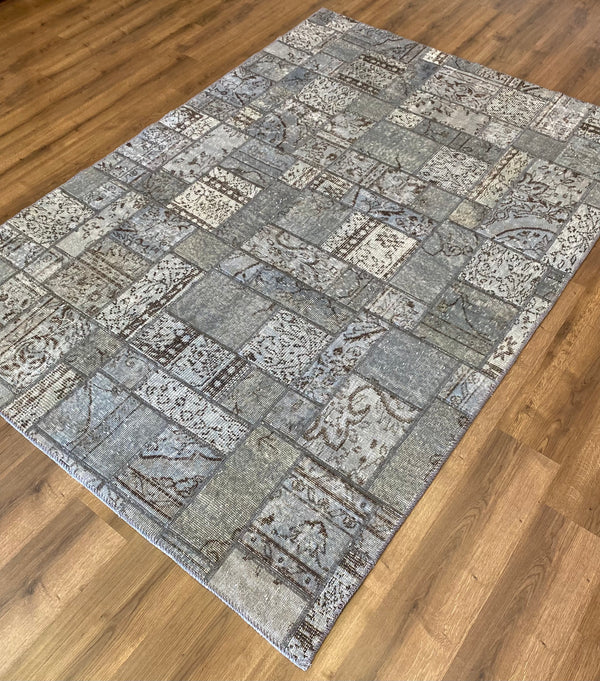 PATCHWORK GRİ EL HALISI