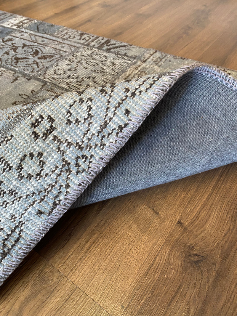 PATCHWORK GRİ EL HALISI