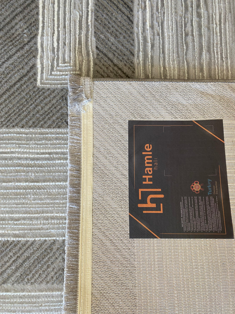CEMRE 02 KREM GRİ SALON HALISI